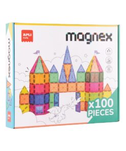 edukaciniai zaislai. Lavinamieji zaislai. Apli Kids . APLI Magnetinis konstruktorius „Magnex“ (100 d.)