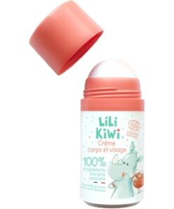 Lili Kiwi atkuriamasis kūno ir veido kremas vaikams su rutuliniu aplikatoriumi