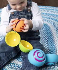 edukaciniai zaislai. Lavinamieji zaislai. FatBrainToys . Kamuoliukų rinkinys „OombeeBall“