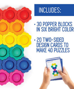 edukaciniai zaislai. Lavinamieji zaislai. Mindware . Mindware sensorinis konstruktorius „Imagination Poppers“