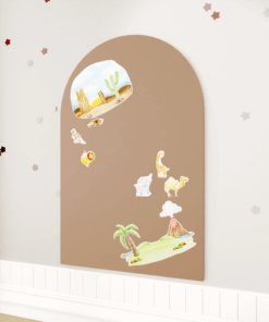 SKILSAS priklijuojama magnetinė lenta „Arka“, ruda, 95 × 76 cm