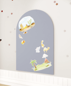 SKILSAS priklijuojama magnetinė lenta „Arka“, pilka, 95 × 76 cm