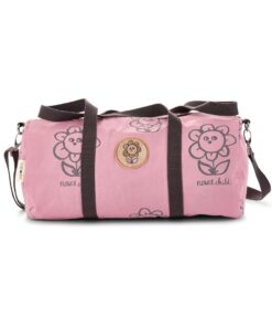 Studioloco vaikiškas kelionių ir sportinis krepšys „Gėlės“, rožinės spalvos