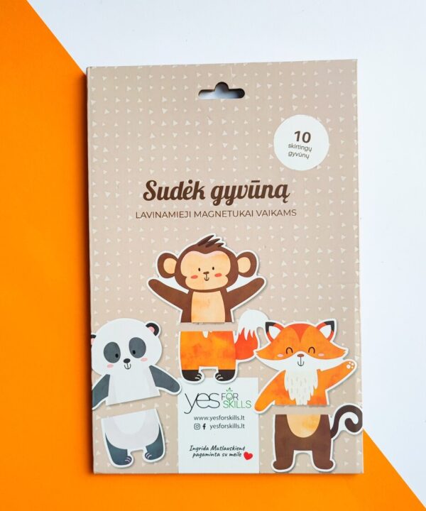 Alternative view of Yes For Skills lavinamieji magnetukai "Sudėk gyvūną"
