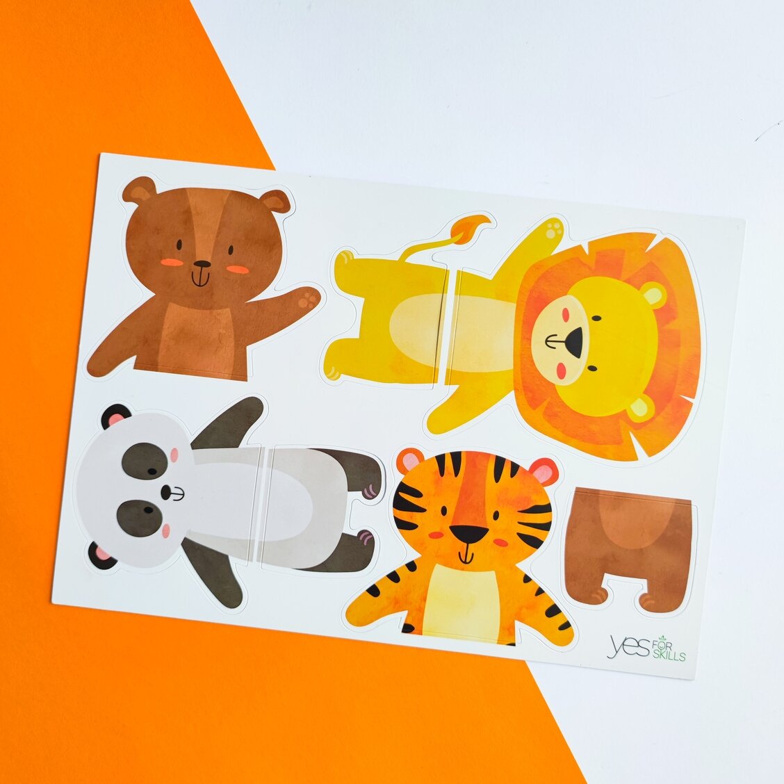 Yes For Skills lavinamieji magnetukai "Sudėk gyvūną" - Image 4