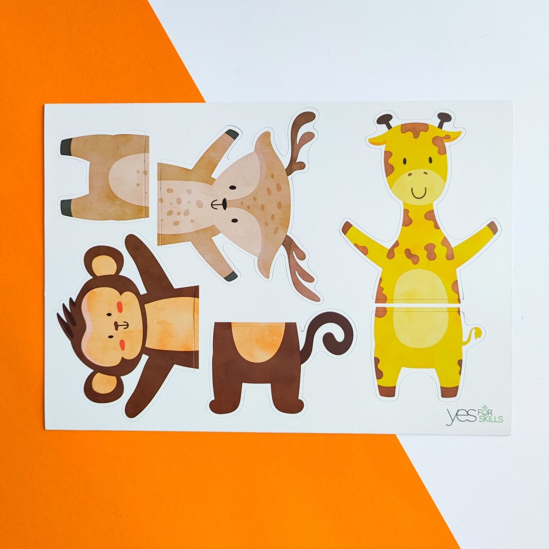 Yes For Skills lavinamieji magnetukai "Sudėk gyvūną" - Image 5