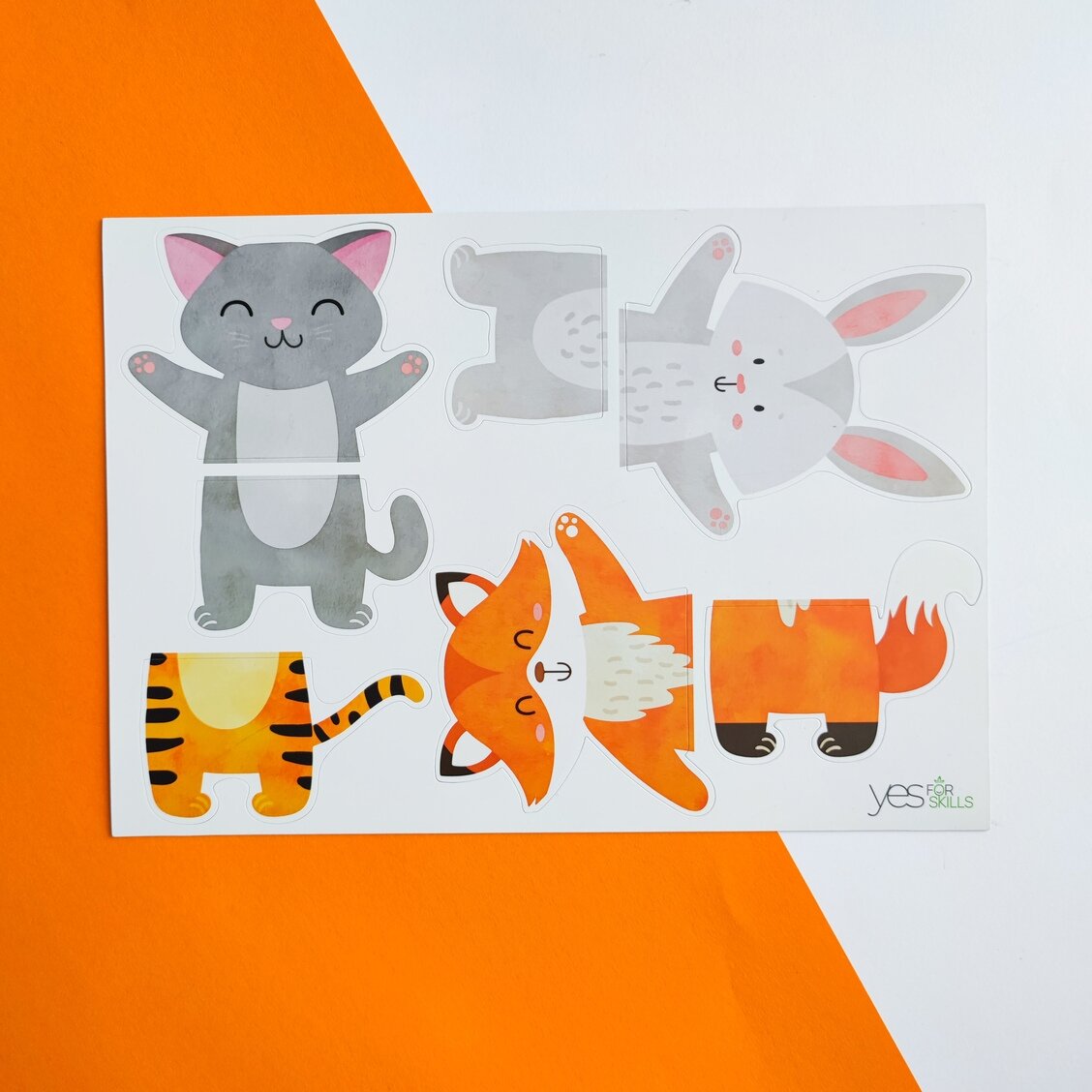 Yes For Skills lavinamieji magnetukai "Sudėk gyvūną" - Image 6