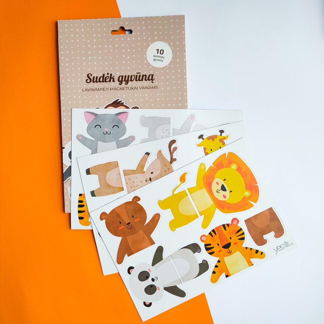 Yes For Skills lavinamieji magnetukai "Sudėk gyvūną"