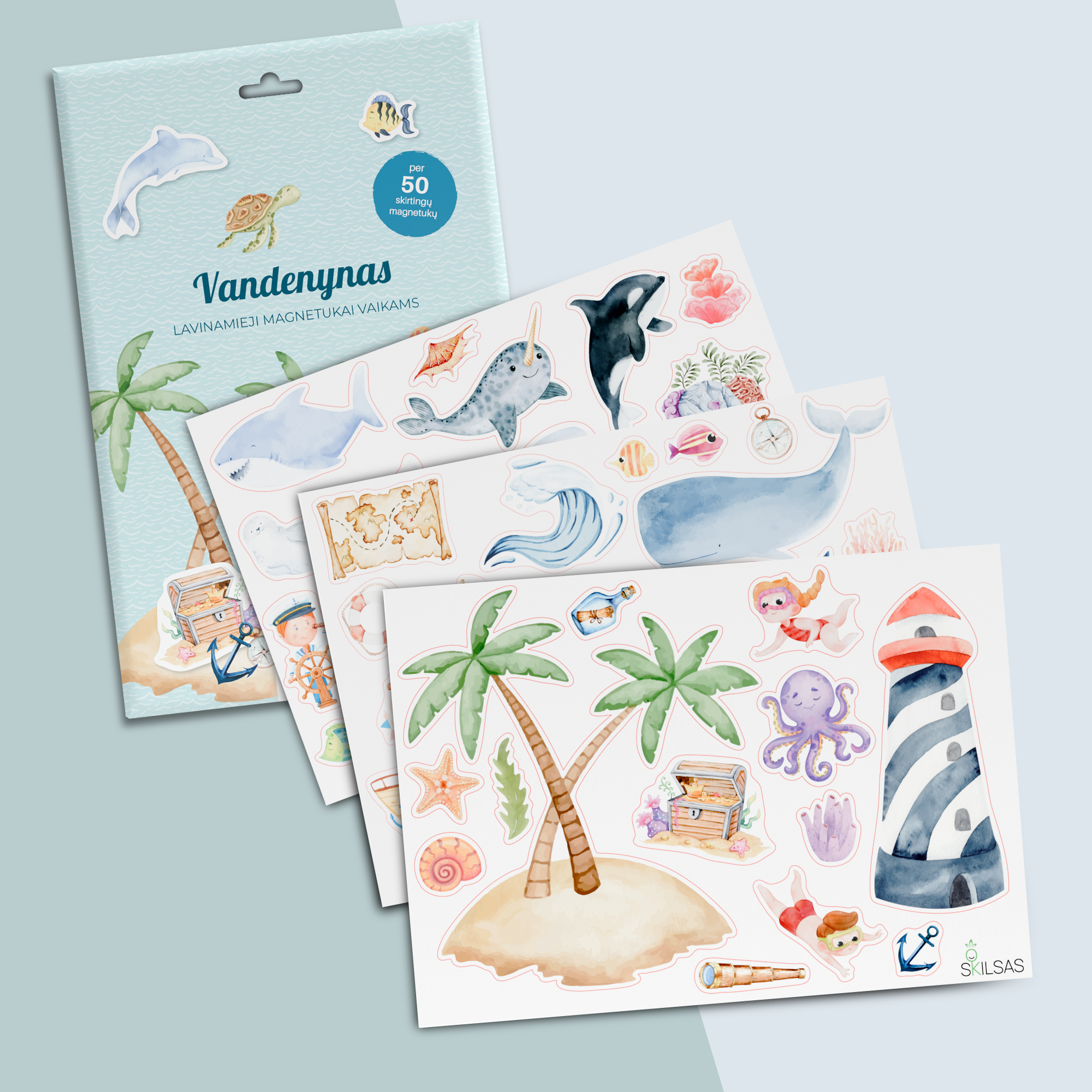 Yes For Skills lavinamieji magnetukai vaikams "Vandenynas"