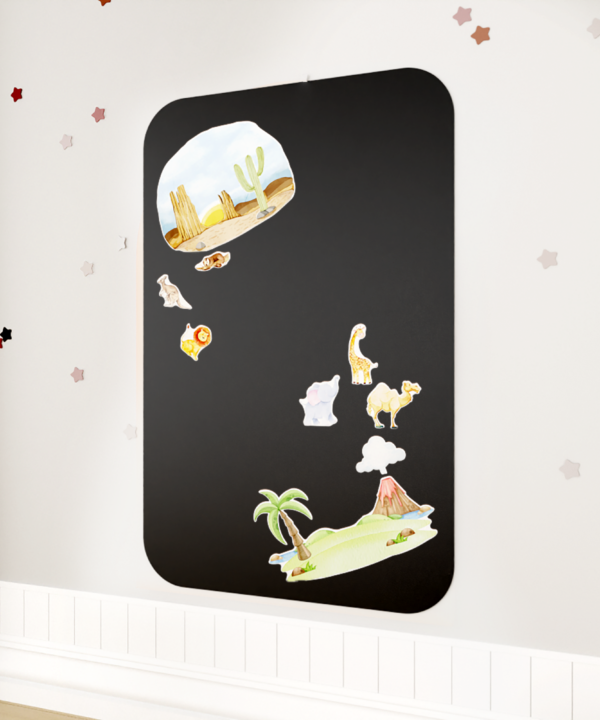 YES FOR SKILLS priklijuojama magnetinė lenta prie sienos "Saira", 50x80cm