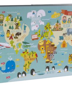 edukaciniai zaislai. Lavinamieji zaislai. Apli Kids . Apli Kids XL dėlionė PASAULIO ŽEMĖLAPIS