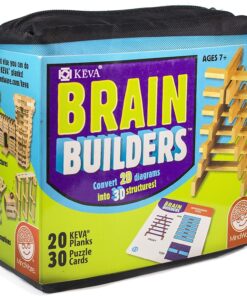 edukaciniai zaislai. Lavinamieji zaislai. Mindware . KEVA konstravimo rinkinys „Brain Builders“