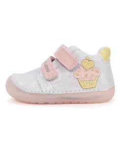 batukai vaikams D.D.Step (Vengrija)  Barefoot sidabriniai batai 20-25 d. S070-61798A