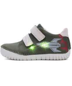 batukai vaikams D.D.Step (Vengrija)  Žalsvi LED batai 25-30 d. S050-61691BM