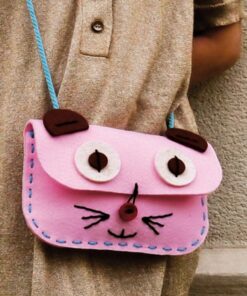 aPunt Barcelona dovanų rinkinys vaikams „Pasigamink rankinę – Rožinis katinas“