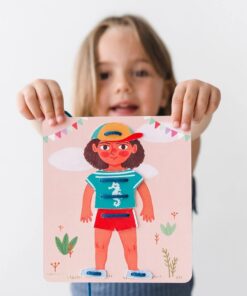 aPunt Barcelona dovanų rinkinys vaikams vėrimui „Kaip aš rengiuosi?“