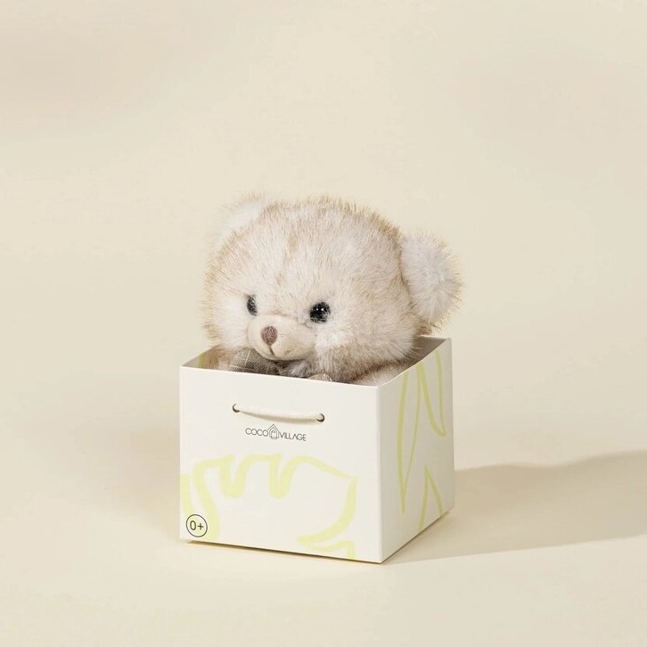 Coco Village švelnus mini meškiukas dovanų maišelyje 3 Coco Village švelnus mini meškiukas dovanų maišelyje