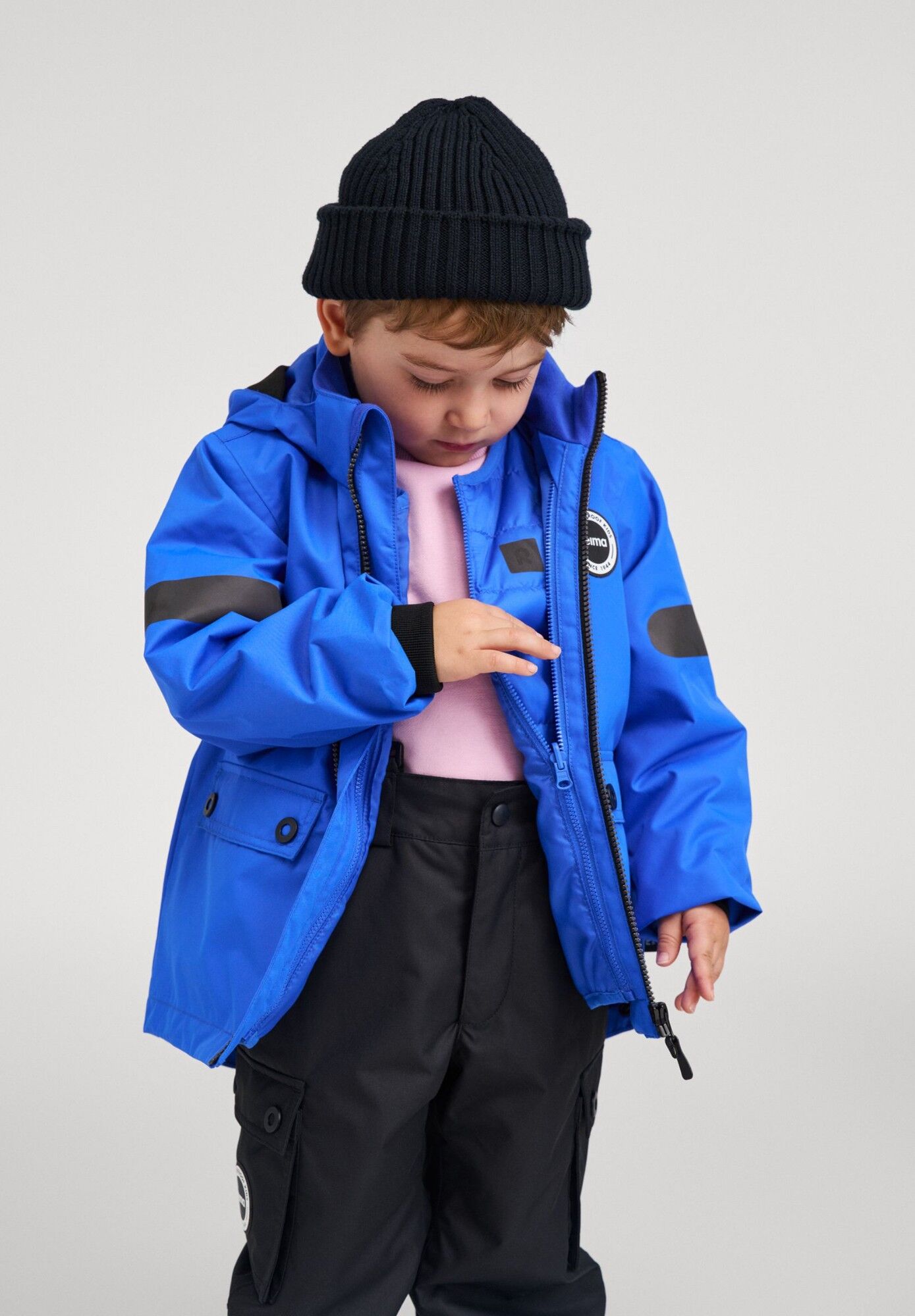 Jackets REIMA Sydvest 5100158A Sparkly Blue 66A0 For Kids