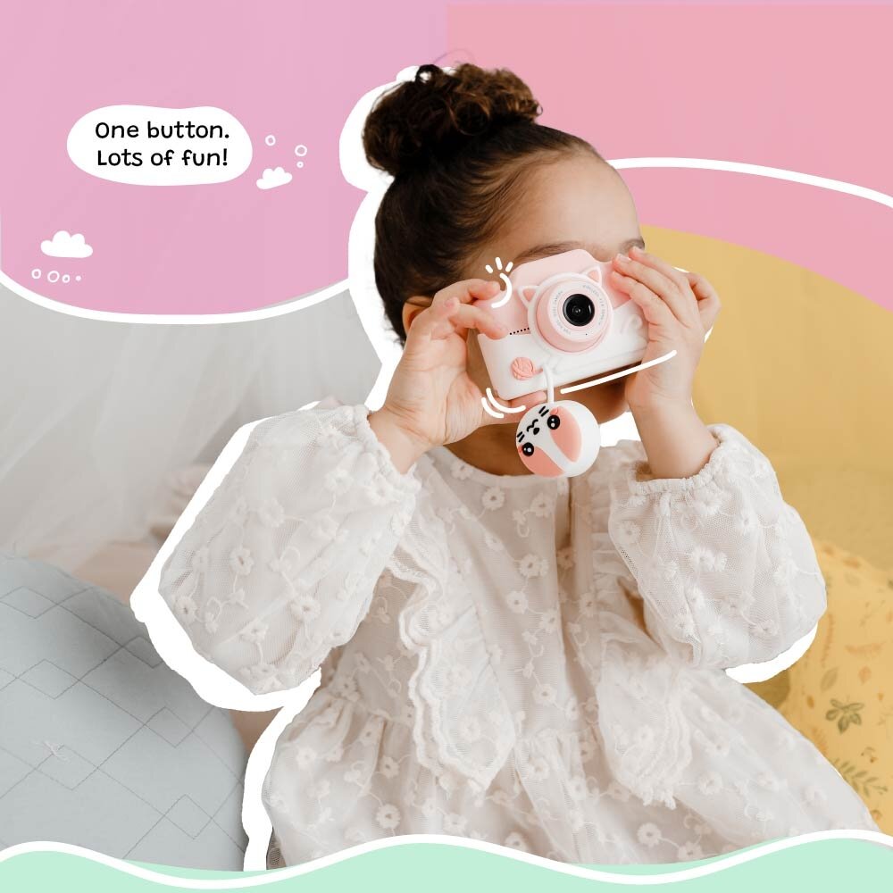 Kiimento skaitmeninis vaikiškas fotoaparatas „Katytė“ 7 Kiimento skaitmeninis vaikiškas fotoaparatas „Katytė“ - Image 5