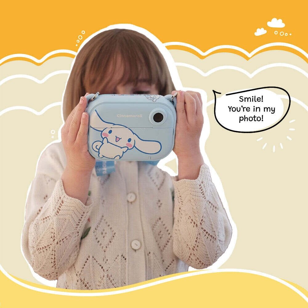 Kiimento vaikiškas fotoaparatas „Cinnamoroll“ (su nuotraukų spausdinimu, Modelis P) 8 Kiimento vaikiškas fotoaparatas „Cinnamoroll“ (su nuotraukų spausdinimu, Modelis P) - Image 6