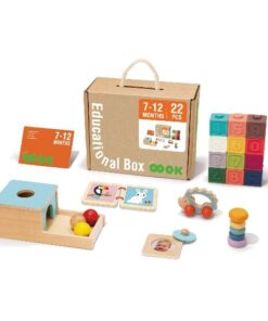 Montessori edukacinis žaislų rinkinys kūdikiams, 7–12 mėn.