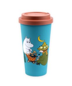 „Nordicbuddies“ Take-Away puodelis „Moomintroll & Snufkin Camping“, 450 ml