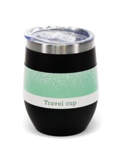 Rex termo puodelis su gumine danga – Black, 350 ml