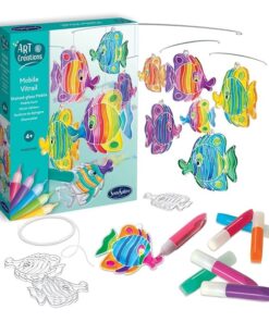 edukaciniai zaislai. Lavinamieji zaislai. SentoSphere . Vitražų rinkinys - Žuvytės