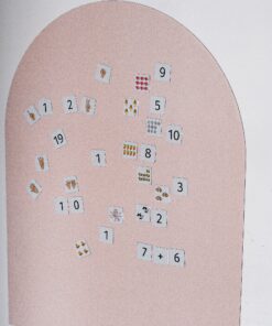 Alternative view of SKILSAS priklijuojama magnetinė lenta „Arka“, švelniai rožinė, 95 × 76 cm