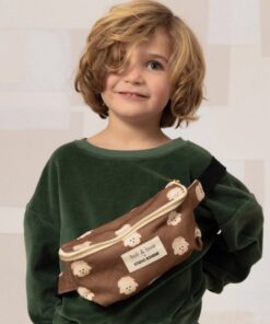 Studio Bohème Paris vaikiškas juosmens krepšys „Mocha Dog“