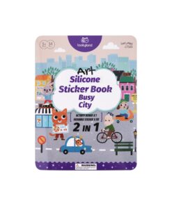 Tookyland daugkartinio naudojimo silikoninių lipdukų knyga „Judrus miestas“ (LT325)