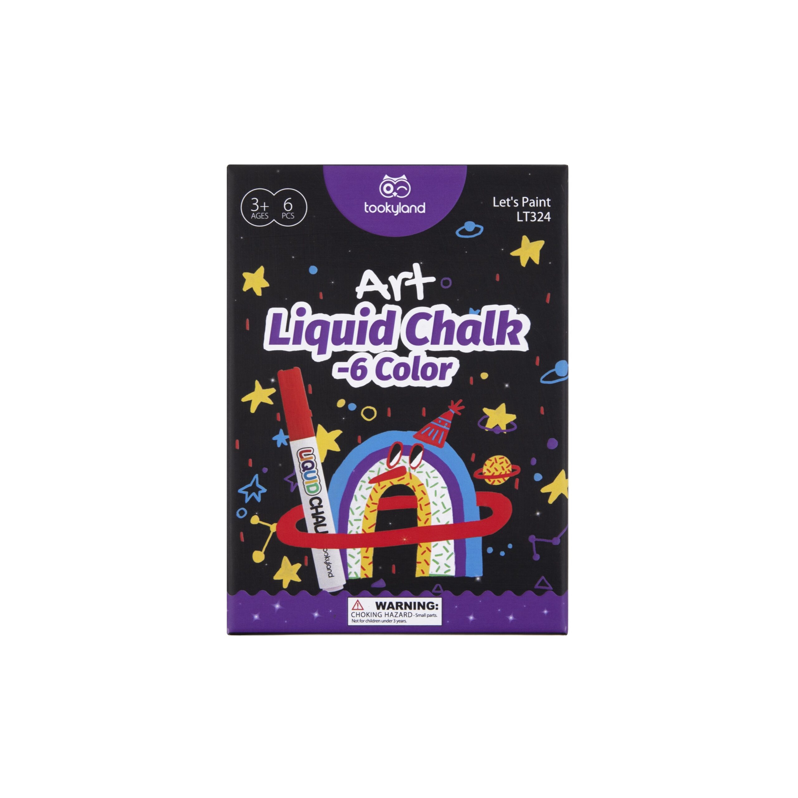 Tookyland kreidinių žymeklių rinkinys (6 spalvos) (LT324) 5 Tookyland kreidinių žymeklių rinkinys (6 spalvos) (LT324) - Image 3