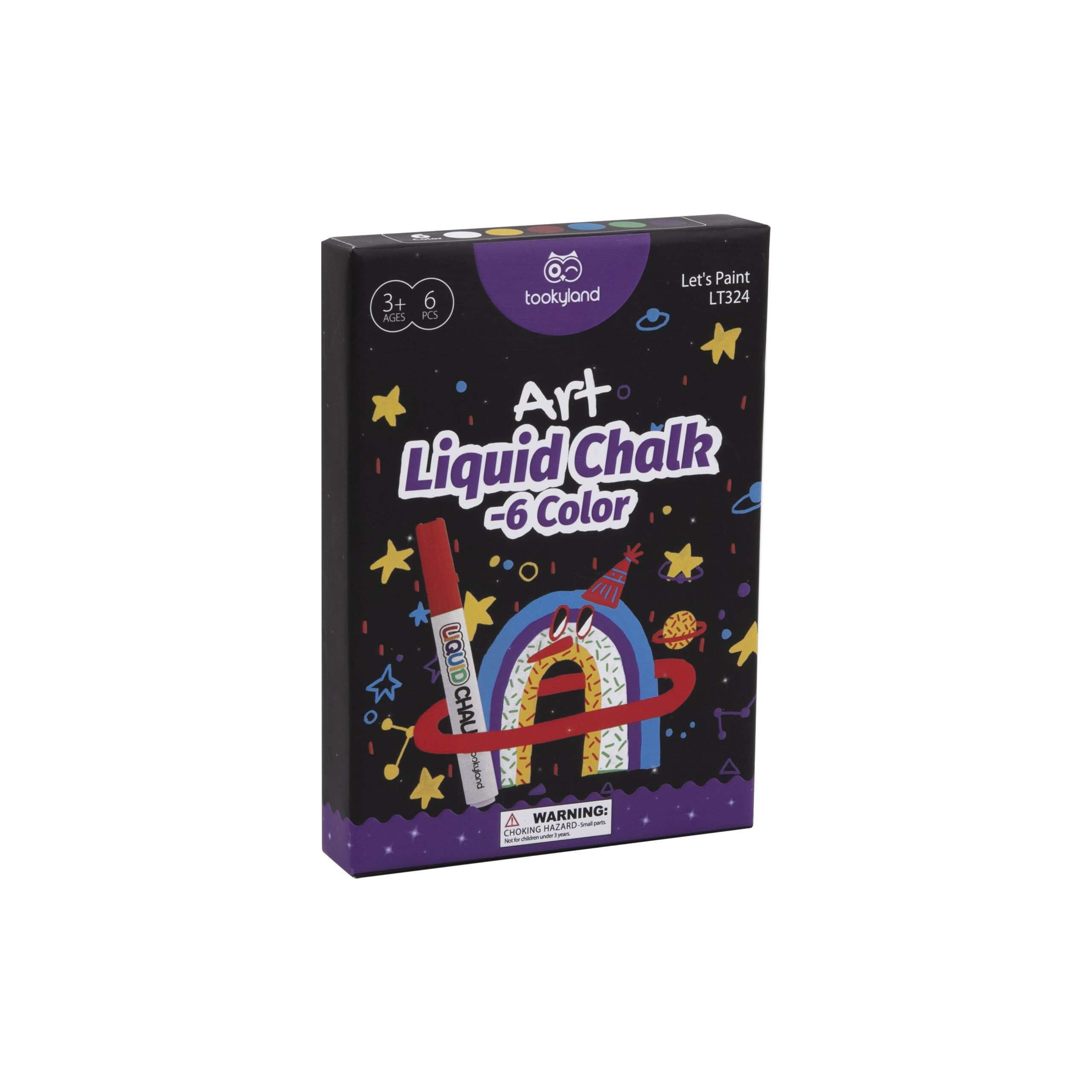 Tookyland kreidinių žymeklių rinkinys (6 spalvos) (LT324) 4 Tookyland kreidinių žymeklių rinkinys (6 spalvos) (LT324) - Image 2