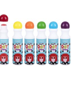 Alternative view of Tookyland kūrybinis išplaunamų taškinių markerių rinkinys su spalvinimo knygelėmis ir mediniais antspaudais (LT299)