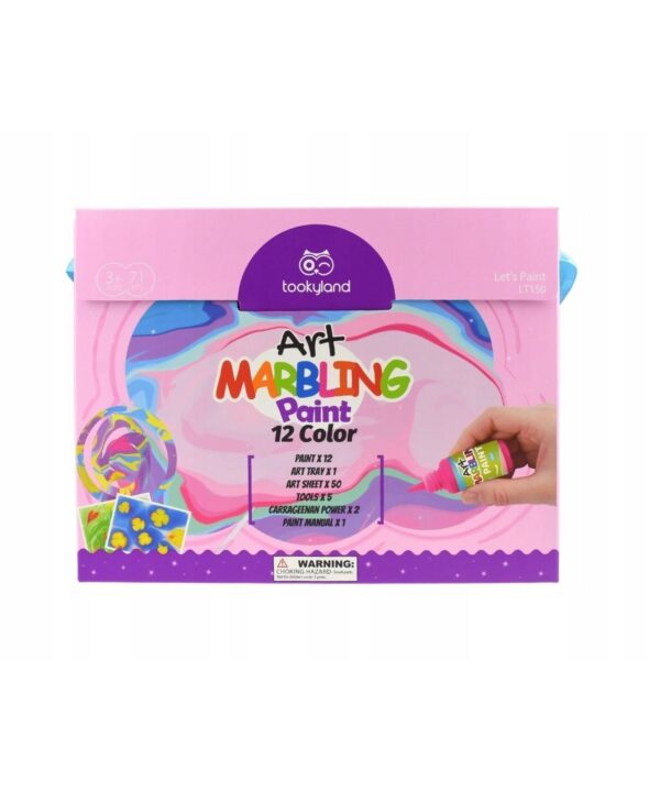 Tookyland kūrybinis marmuravimo rinkinys – 12 spalvų (LT150)