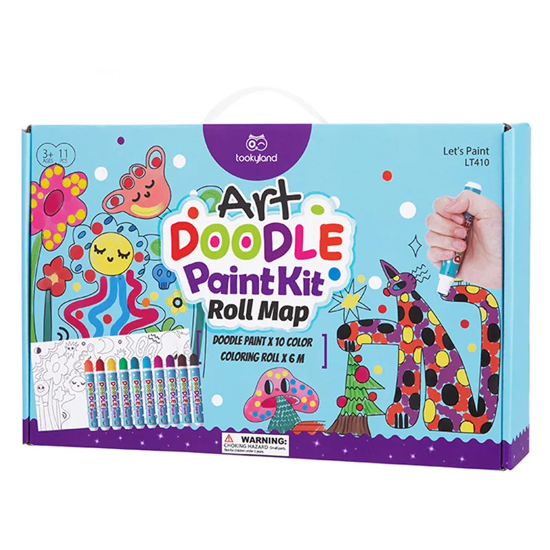 Tookyland kūrybinis piešimo ir spalvinimo rinkinys su 6 m ilgio spalvinimo rulonu (LT410) 3 Tookyland kūrybinis piešimo ir spalvinimo rinkinys su 6 m ilgio spalvinimo rulonu (LT410)