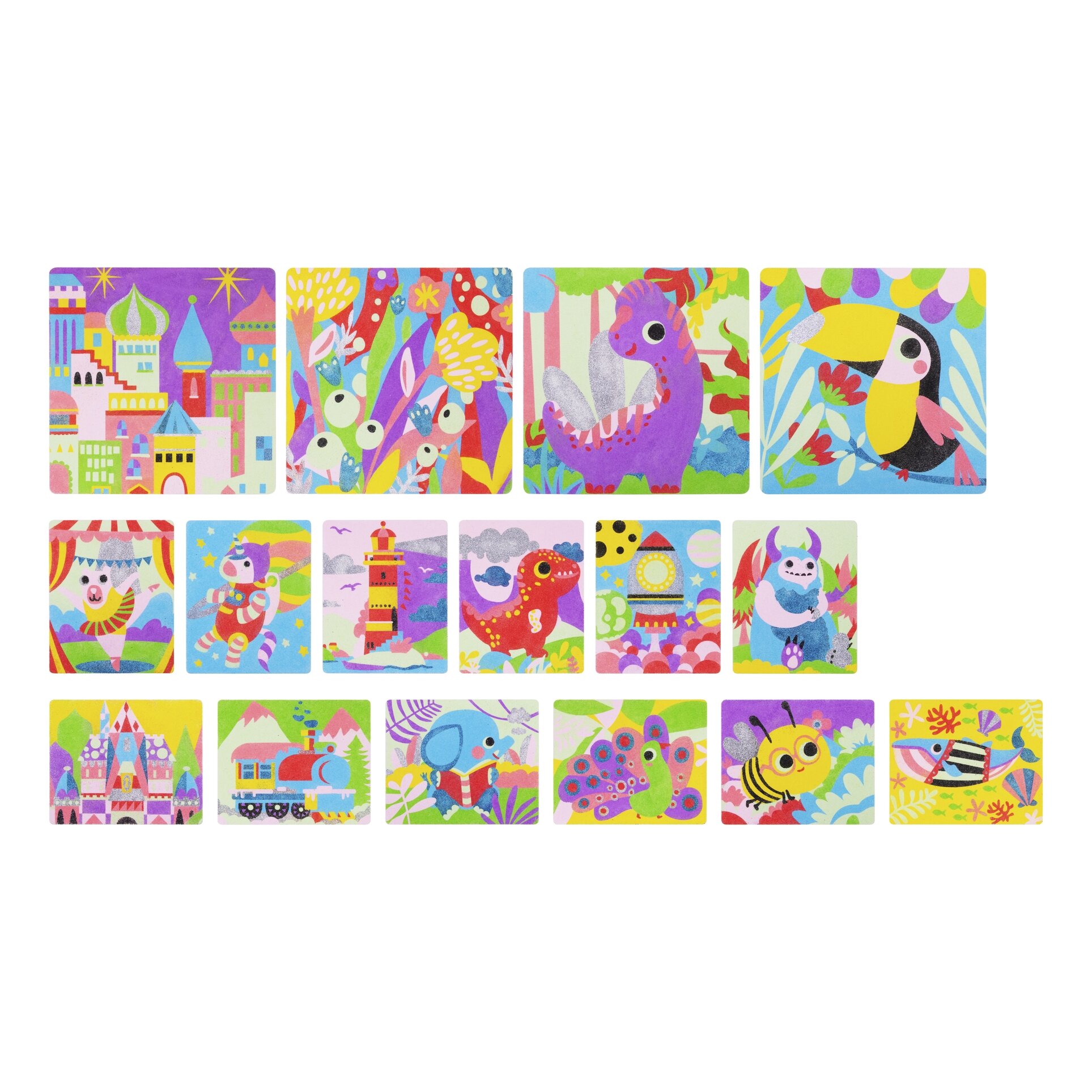 Tookyland kūrybinis piešimo smėliu rinkinys „Karnavalas“ (LT210) 5 Tookyland kūrybinis piešimo smėliu rinkinys „Karnavalas“ (LT210) - Image 3