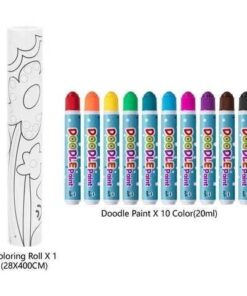 Alternative view of Tookyland kūrybinis rinkinys „Mano pirmasis piešimo rinkinys“ su šilkinėmis kreidelėmis, markeriais ir spalvinimo knygelėmis (LT259)