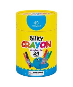 Tookyland lengvai nuplaunamų šilkinių kreidelių rinkinys – 24 spalvos (LT138A)
