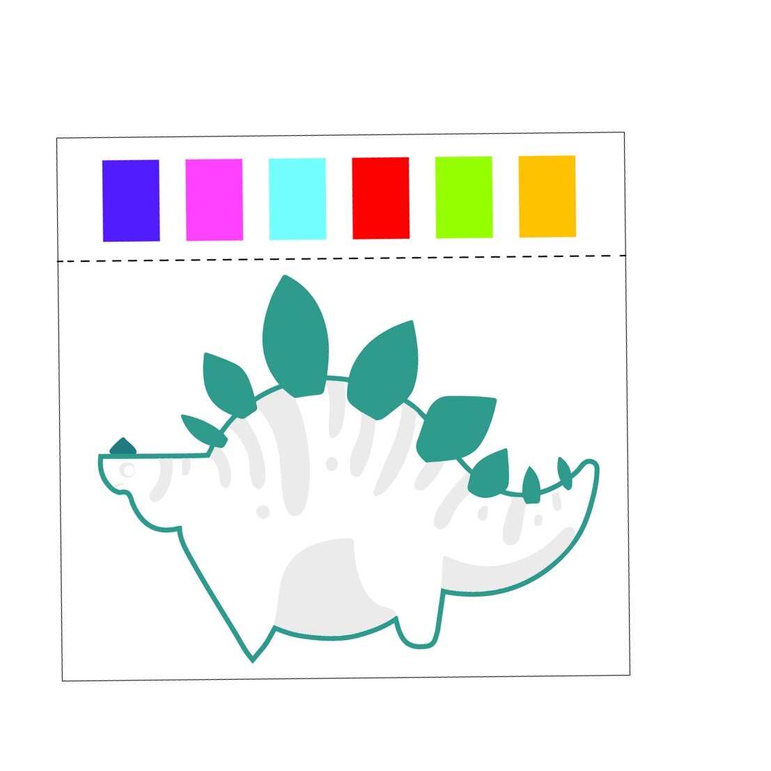 Tookyland spalvinimo knygelė su akvarele ir teptuku „Dinozaurai“ (LT206) 7 Tookyland spalvinimo knygelė su akvarele ir teptuku „Dinozaurai“ (LT206) - Image 5