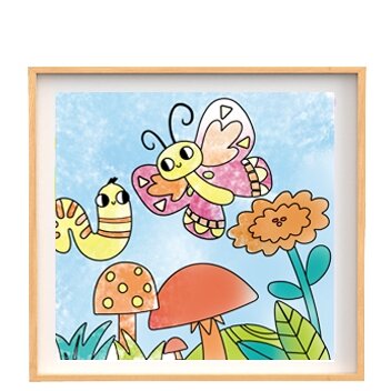 Tookyland spalvinimo knygelė su akvarele ir teptuku „Sodas“ (LT207) 8 Tookyland spalvinimo knygelė su akvarele ir teptuku „Sodas“ (LT207) - Image 6