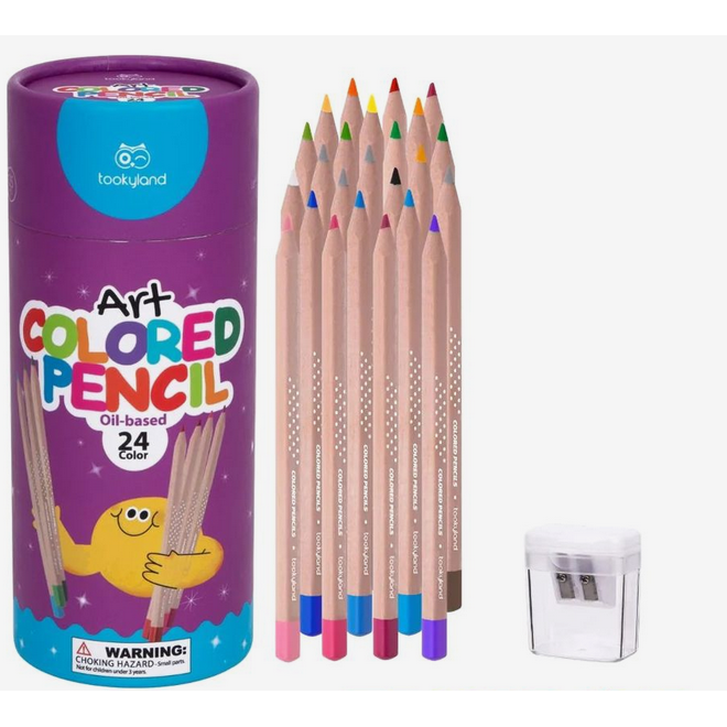 Tookyland spalvotų pieštukų rinkinys – 24 spalvos (LT274A) 4 Tookyland spalvotų pieštukų rinkinys – 24 spalvos (LT274A) - Image 2