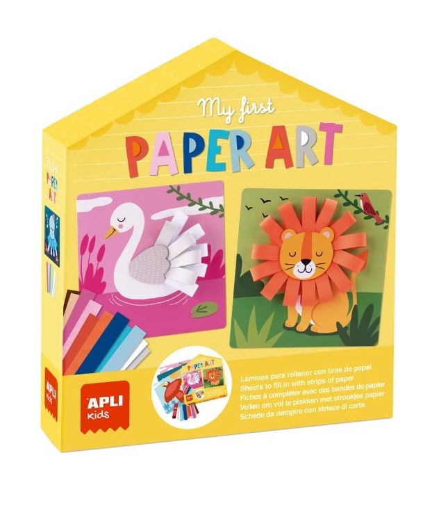 Mano pirmasis popieriaus menas - Apli Kids 3 edukaciniai zaislai. Lavinamieji zaislai. Apli Kids . Mano pirmasis popieriaus menas