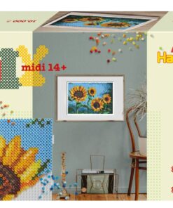 edukaciniai zaislai. Lavinamieji zaislai. HAMA . HAMA ART kūrybinis karoliukų rinkinys SUNFLOWER