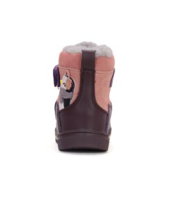 Ponte20 Violetiniai batai su vilna  22-27 d. DA07-4-2845A. Batai vaikams. Tvirtas užkulnis