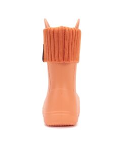 Ponte20 Oranžiniai guminiai batai su išimama kojine 20-31 d. I106-52225. Batai vaikams. Tvirtas užkulnis