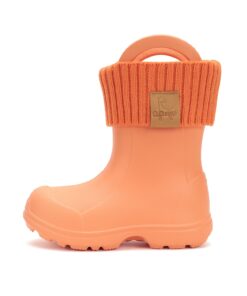 Ponte20 Oranžiniai guminiai batai su išimama kojine 20-31 d. I106-52225. Batai vaikams. Tvirtas užkulnis