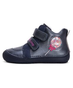 batukai vaikams D.D.Step (Vengrija)  Barefoot tamsiai mėlyni batai 25-30 d. A063-42804M