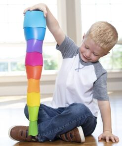 edukaciniai zaislai. Lavinamieji zaislai. FatBrainToys . SpiroKu statymo cilindrai