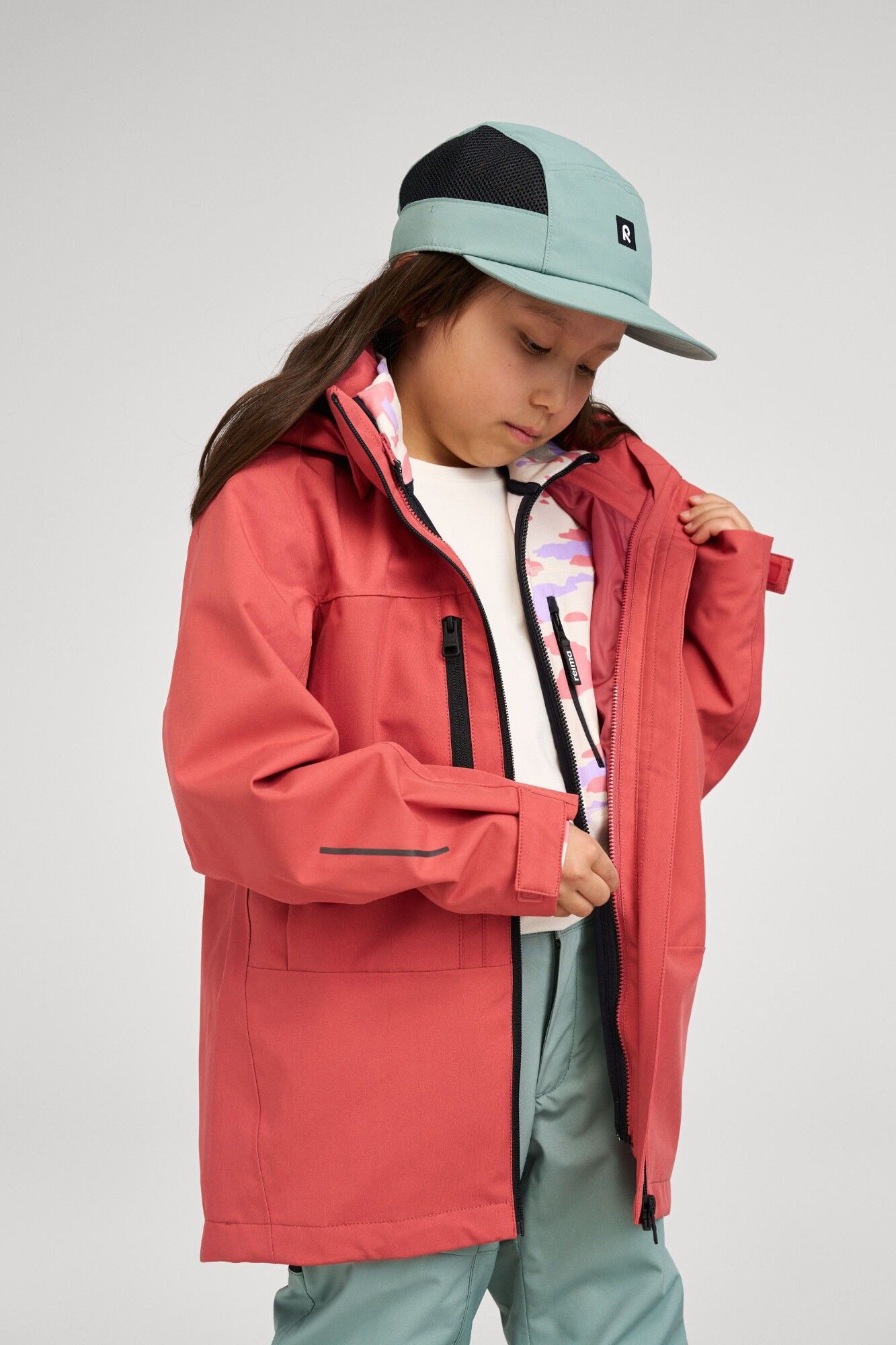 REIMA Saarela striukė vaikams 3 Jackets REIMA Saarela 5100407A Red Clay 3940